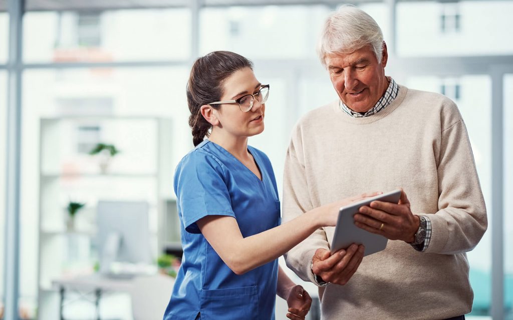 infirmiere-et-patient infirmière et patient